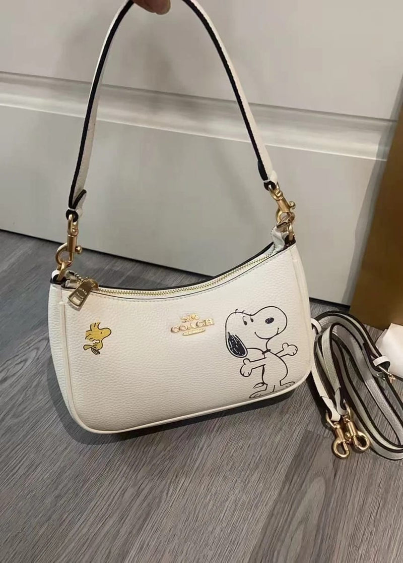 NWT Coach x Peanuts Teri Shoulder Bag CBJ76 – Snoopy Crossbody Bag