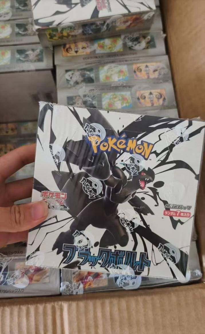 Pokémon Card Game Black Bolt Booster Box – 1 Box, Factory Sealed with Shrink Wrap