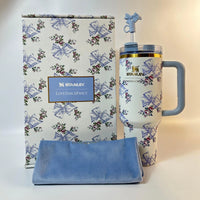 Stanley x LoveShackFancy Holiday Quencher 40oz – Rosa Beaux Blue Gift Box